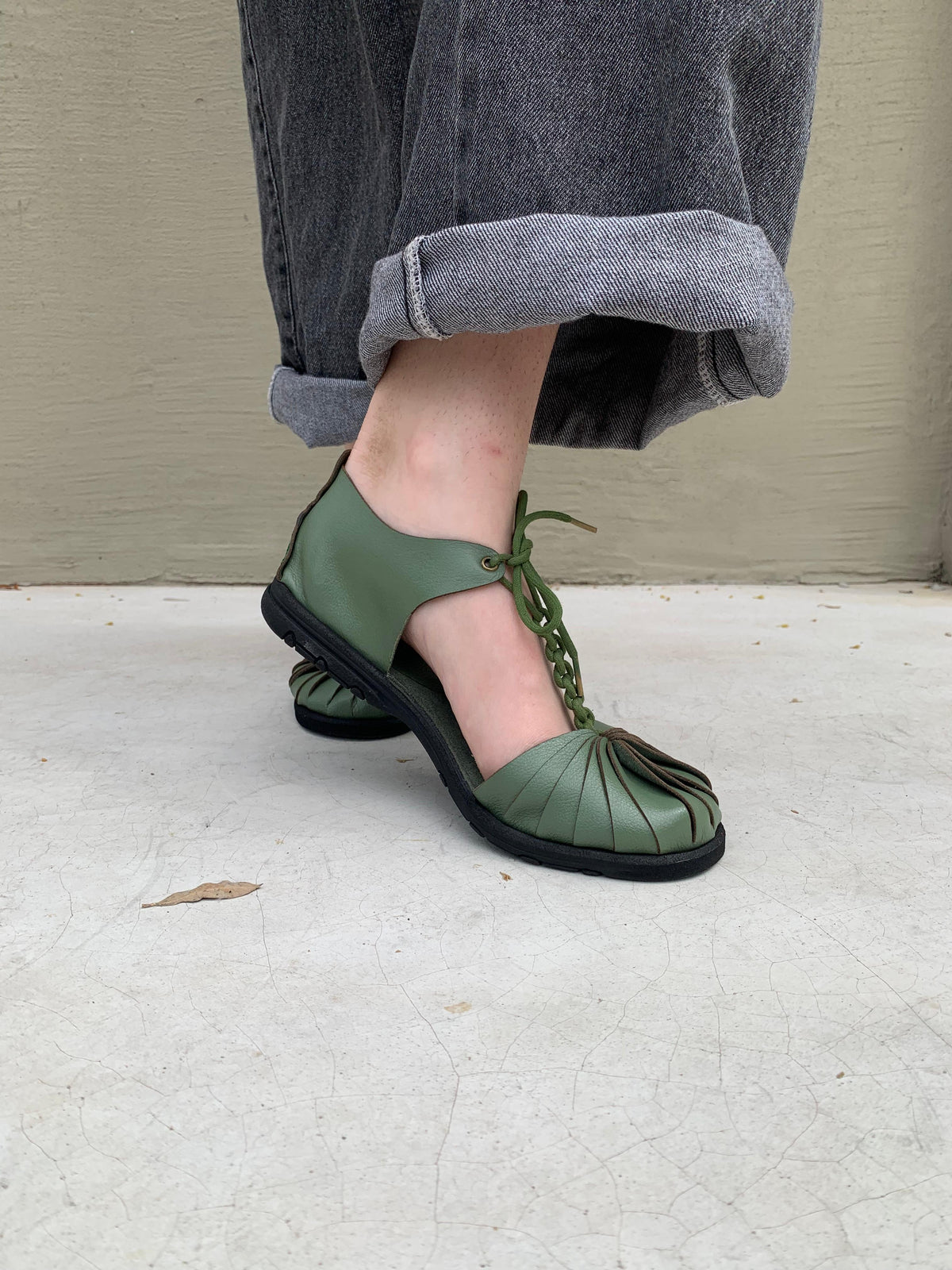 Sandália Celta VERDE OLIVA - SALOMÉ